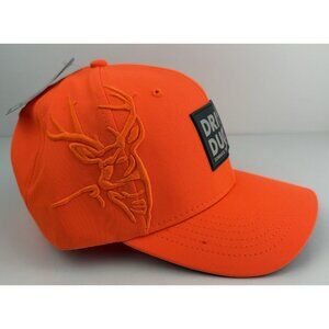 DRI Duck 3D Buck Blaze Hat Orange/Black Low Profile Embroidered‎ 3321 OSFM NWT